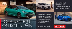 Valikoituihin Toyota -malleihin talvirenkaat kevytmetallivantein hintaan 690 € sekä Toyota Easy Osamaksu -rahoitus 3,49 % korko ...