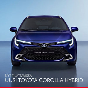 Uusi Toyota Corolla Hybrid nyt tilattavissa 😀
Nauti viidennen sukupolven hybriditeknologiasta entistäkin paremmilla teh...